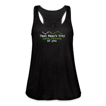 Data Driven You - Women's Flowy Tank Top by Bella - black - Front - Julia (174cm)