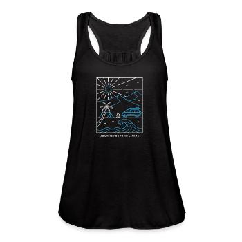 Camping Scouts Mountain Hiking Forest Campers - Women's Flowy Tank Top by Bella - black - Front - Julia (174cm)