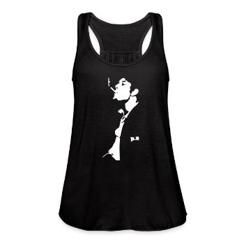 Tom Waits - Women's Flowy Tank Top by Bella - black - Front - Julia (174cm)