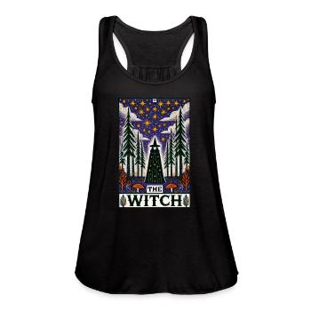 The Witch - Women's Flowy Tank Top by Bella - black - Front - Julia (174cm)