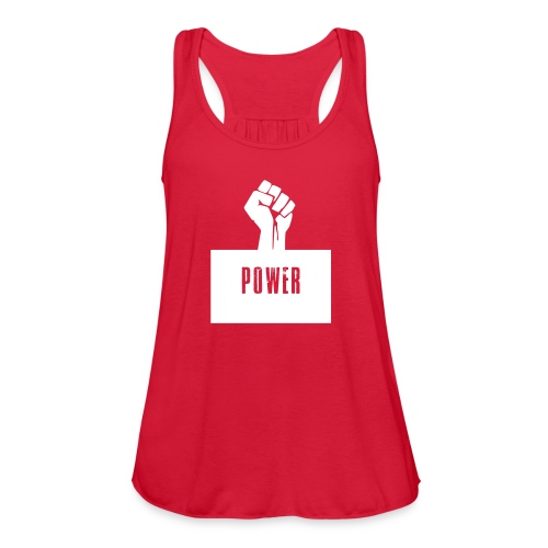 Black Power Fist - Women's Flowy Tank Top by Bella