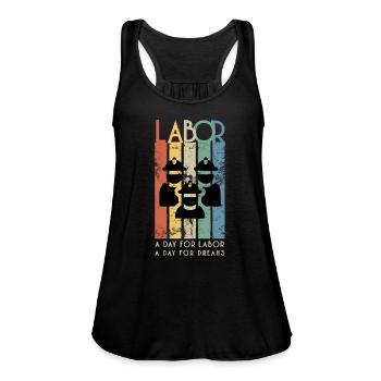 A Day of Labor A Day of Dreams - Women's Flowy Tank Top by Bella - black - Front - Julia (174cm)