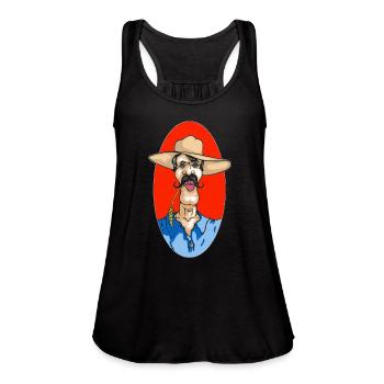 Farmer - Women's Flowy Tank Top by Bella - black - Front - Julia (174cm)