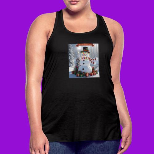 Merry Christmas - Women's Flowy Tank Top by Bella