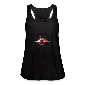 Black Hole - Women's Flowy Tank Top by Bella - black - Front - Julia (174cm)