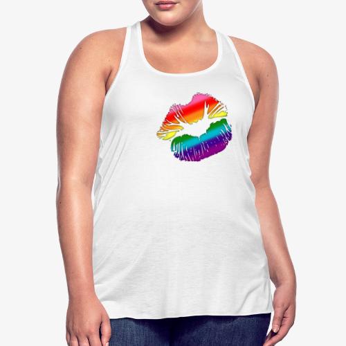 Original Gilbert Baker LGBTQ Love Rainbow Pride - Women's Flowy Tank Top by Bella