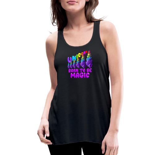 Unicorns are real - Women's Flowy Tank Top by Bella