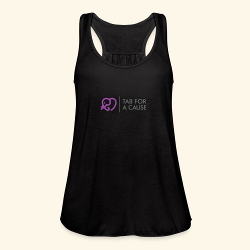 Tab for a Cause Logo with Text - Women's Flowy Tank Top by Bella
