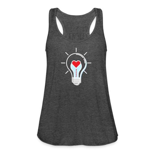 FUMCSD Heart Light Bulb - White Lines - Women's Flowy Tank Top by Bella