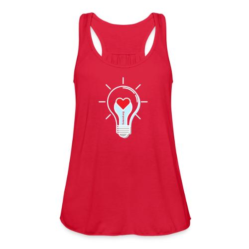 FUMCSD Heart Light Bulb - White Lines - Women's Flowy Tank Top by Bella