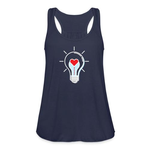 FUMCSD Heart Light Bulb - White Lines - Women's Flowy Tank Top by Bella