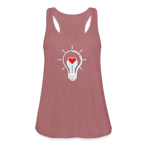 FUMCSD Heart Light Bulb - White Lines - Women's Flowy Tank Top by Bella