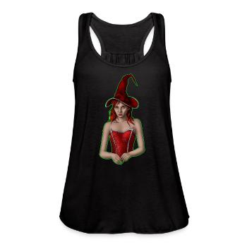 The Witch - Women's Flowy Tank Top by Bella - black - Front - Julia (174cm)
