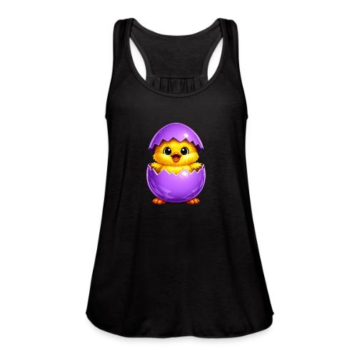 Easter Chick Purple - Women's Flowy Tank Top by Bella