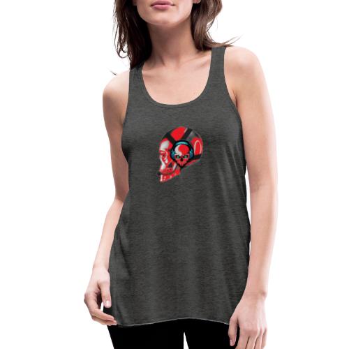 red head gaming logo no background transparent - Women's Flowy Tank Top by Bella