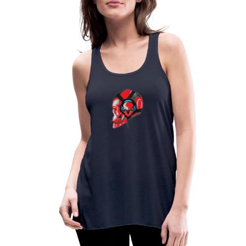 red head gaming logo no background transparent - Women's Flowy Tank Top by Bella