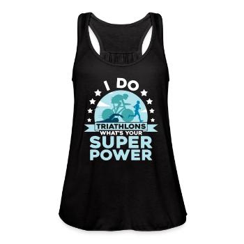 Triathlon - Women's Flowy Tank Top by Bella - black - Front - Julia (174cm)
