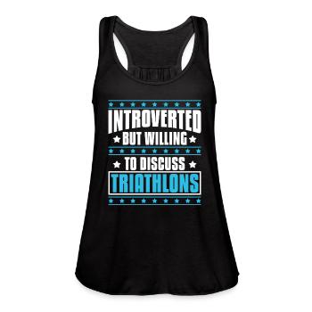 Triathlon - Women's Flowy Tank Top by Bella - black - Front - Julia (174cm)