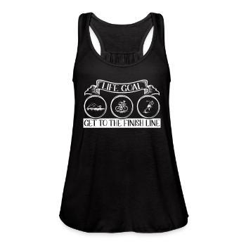Triathlon - Women's Flowy Tank Top by Bella - black - Front - Julia (174cm)