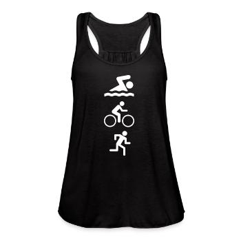 Triathlon - Women's Flowy Tank Top by Bella - black - Front - Julia (174cm)