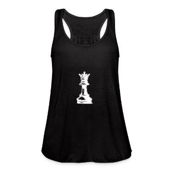 Chess Set Checkers - Women's Flowy Tank Top by Bella - black - Front - Julia (174cm)