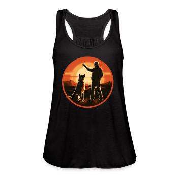 Farmer - Women's Flowy Tank Top by Bella - black - Front - Julia (174cm)