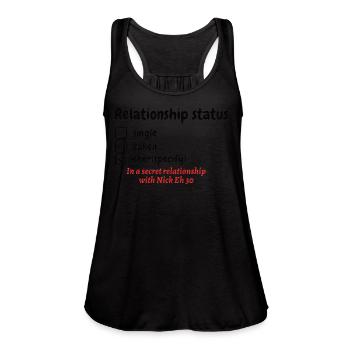 Nick Eh 30 Fan Merch - Women's Flowy Tank Top by Bella - black - Front - Julia (174cm)