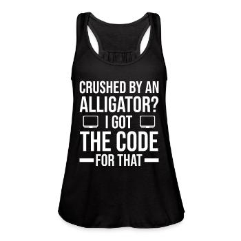Clinical Coding Specialist | Hospital Gifts - Women's Flowy Tank Top by Bella - black - Front - Julia (174cm)