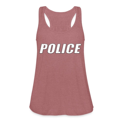 Police White - Women's Flowy Tank Top by Bella