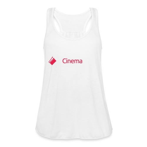 CinemaDraft Full Logo White Front/CD3D White Back - Women's Flowy Tank Top by Bella