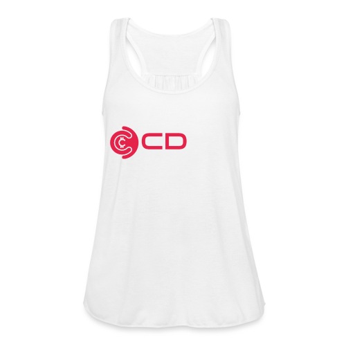 CD3D White Front/CinemaDraft Logo Back - Women's Flowy Tank Top by Bella