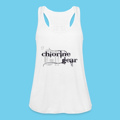 Chlorine Gear Textual stacked Periodic backdrop - Women's Flowy Tank Top by Bella