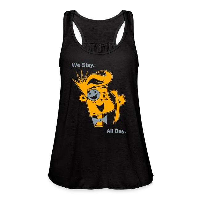 We Slay All Day Shiny Shirt Metallic Silver & Gold
