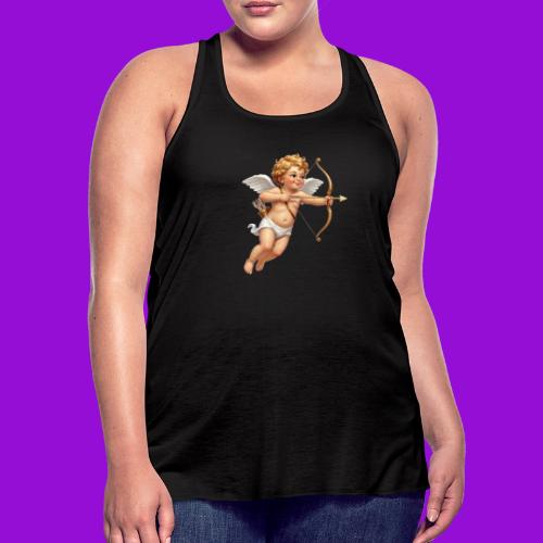 Cupid with twohearts set - Women's Flowy Tank Top by Bella