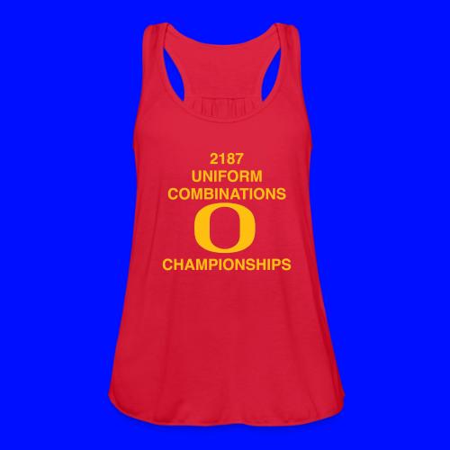 2187 UNIFORM COMBINATIONS O CHAMPIONSHIPS - Women's Flowy Tank Top by Bella