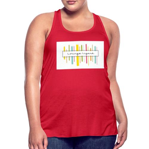 Lounge Lizard Striped Logo - Women's Flowy Tank Top by Bella