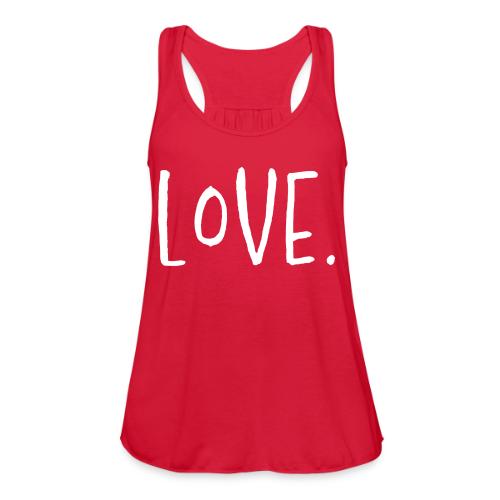 Smoon City_Love Thin White2 - Women's Flowy Tank Top by Bella