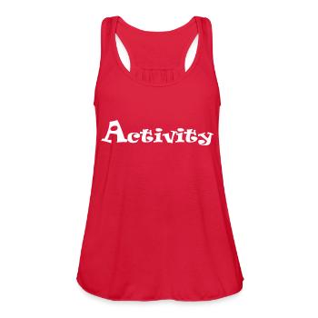 ACTIVITY - Women's Flowy Tank Top by Bella - red - Front - Julia (174cm)