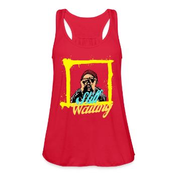 Still Waiting - Women's Flowy Tank Top by Bella - red - Front - Julia (174cm)
