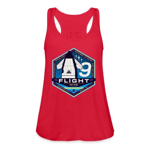 Flight 9 Shirt Patch - Women's Flowy Tank Top by Bella