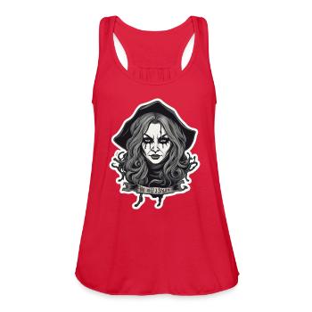 Witch Horror Witch Halloween - Women's Flowy Tank Top by Bella - red - Front - Julia (174cm)