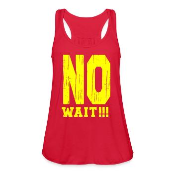 NO WAIT - Women's Flowy Tank Top by Bella - red - Front - Julia (174cm)