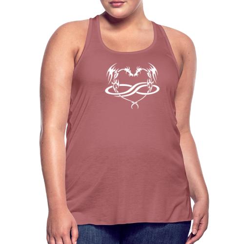 Polydragon (white) - Women's Flowy Tank Top by Bella
