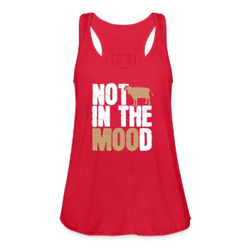 Cow - Women's Flowy Tank Top by Bella - red - Front - Julia (174cm)