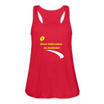 zero - Women's Flowy Tank Top by Bella - red - Front - Julia (174cm)