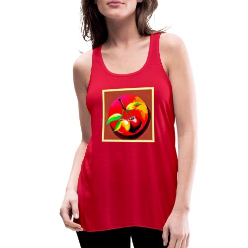 Vibrant Cherry Duo - Women's Flowy Tank Top by Bella