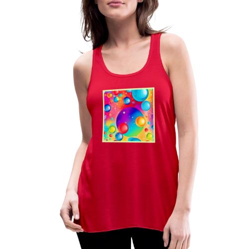 Colorful Sphere Abstract Art - Women's Flowy Tank Top by Bella