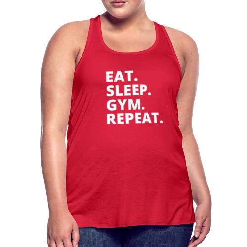 Eat Sleep Gym - Fitness Apparel & Workout Merch - Women's Flowy Tank Top by Bella