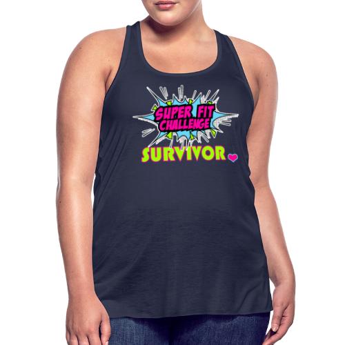 SUPER FIT CHALLENGE SURVIVOR - Women's Flowy Tank Top by Bella