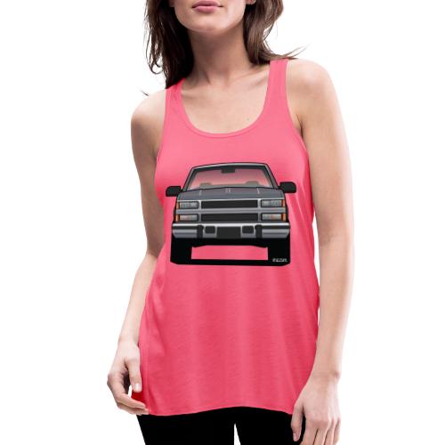 Design Icon: American Bowtie Silver Urban Truck - Women's Flowy Tank Top by Bella